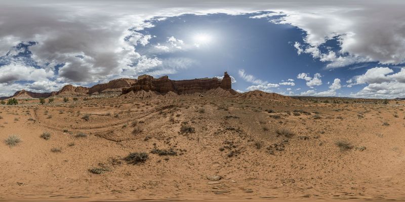 Utah Desert: Clear Sky and Open Space HDRi Maps and Backplates