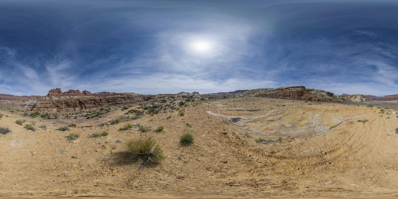 Utah Desert: Barren Plains and Rugged Terrain HDRi Maps and Backplates