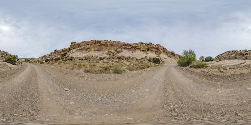 Utah Desert: A Dirt Road Through Red Rock Landscape HDRi Maps and ...