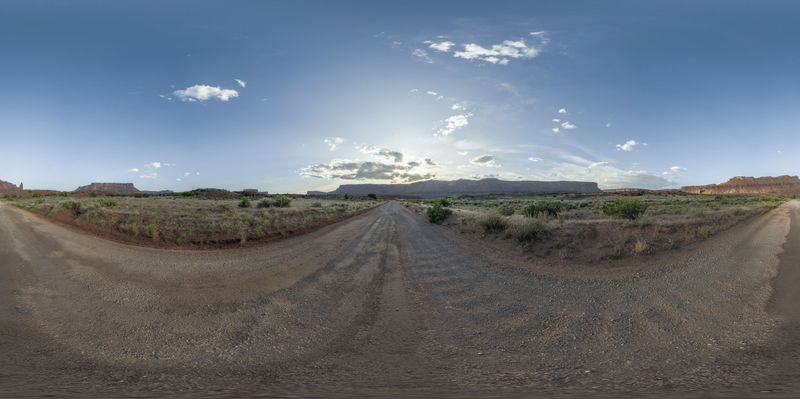Utah Desert Landscape: Fisher Towers at Dawn HDRi Maps and Backplates