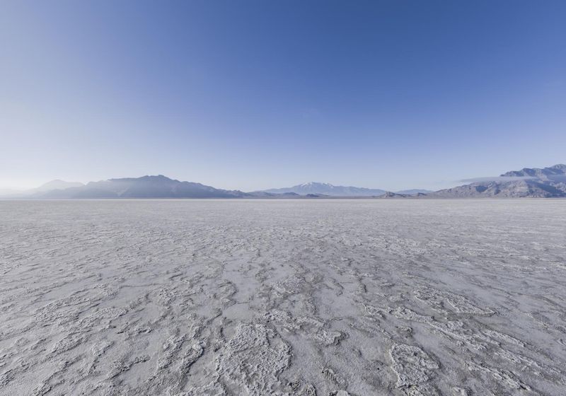 Utah Desert Landscape with Snow-Capped Mountains and Salt Lake - HDRi ...