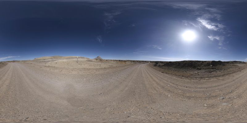 Utah Desert Landscape: A Panorama of Red Rock HDRi Maps and Backplates