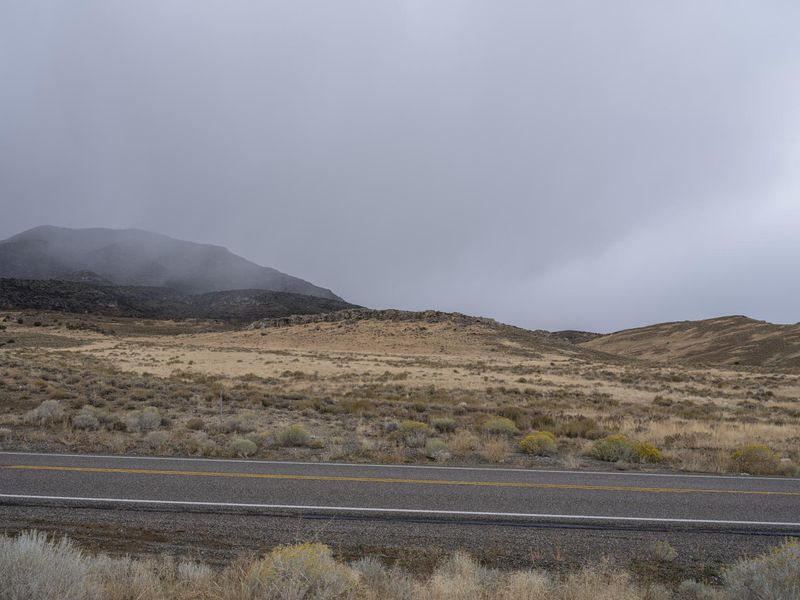 Utah Desert Mountain Highway under Grey Sky HDRi Maps and Backplates