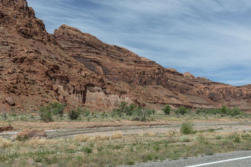 Utah Desert Road Cliff Rocky Landscape HDRi Maps and Backplates