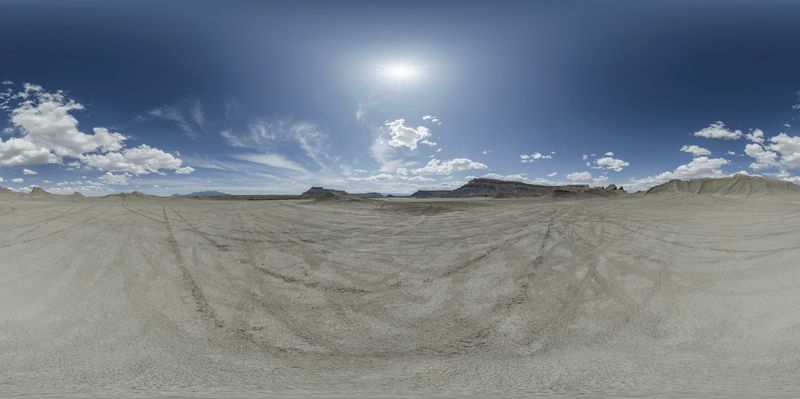 Utah's Factory Butte Landscape HDRi Maps and Backplates