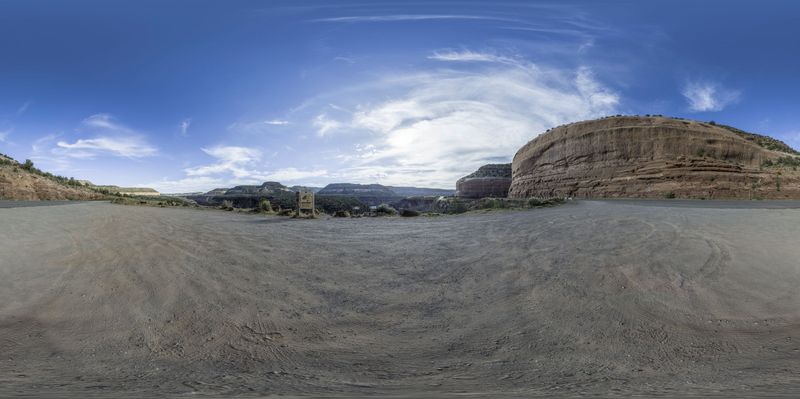 Utah Landscape: Aerial View of Open Space HDRi Maps and Backplates