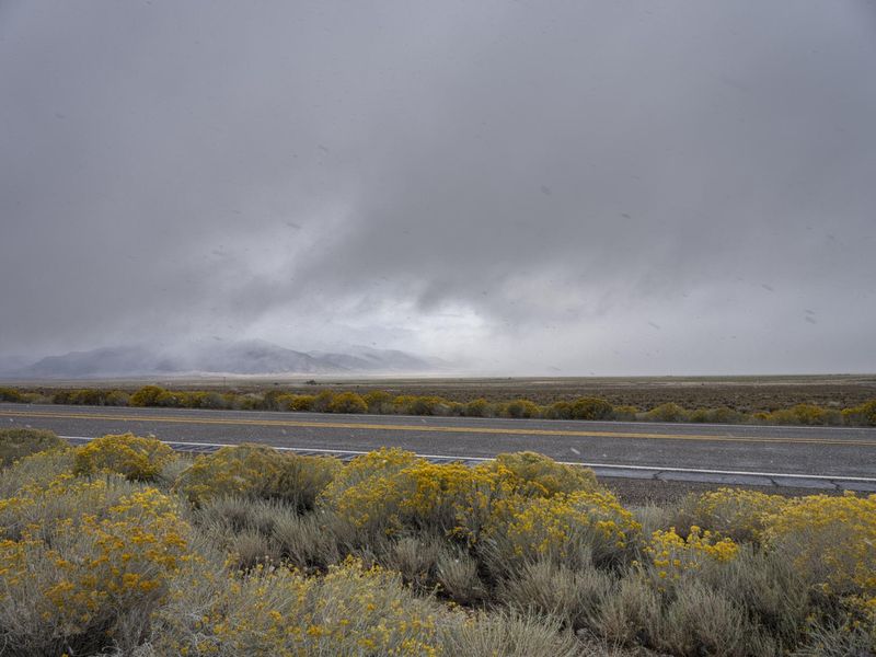 Utah Landscape: Asphalt Road with Clouds HDRi Maps and Backplates