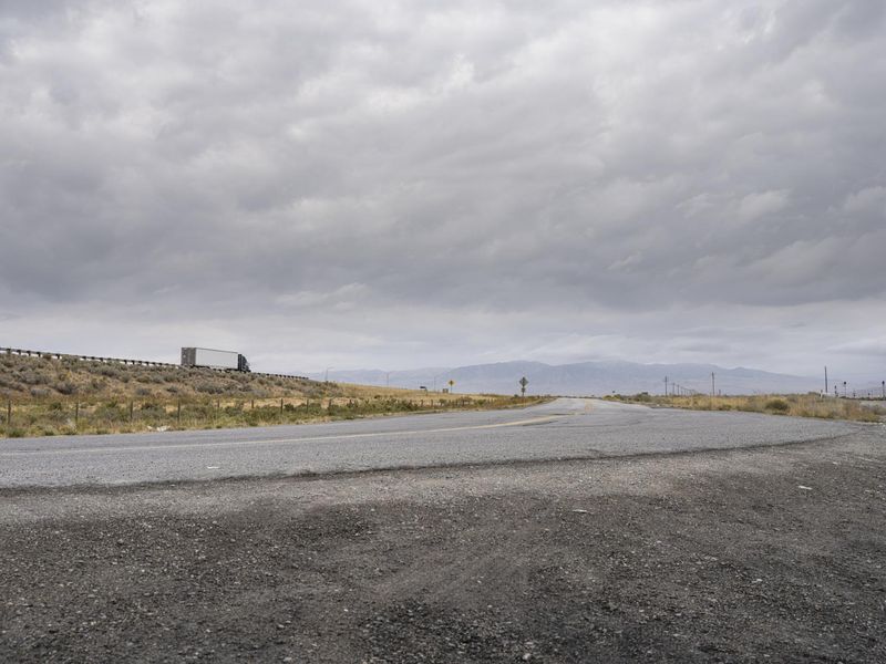 Utah Landscape: Clouds Over an Endless Road HDRi Maps and Backplates
