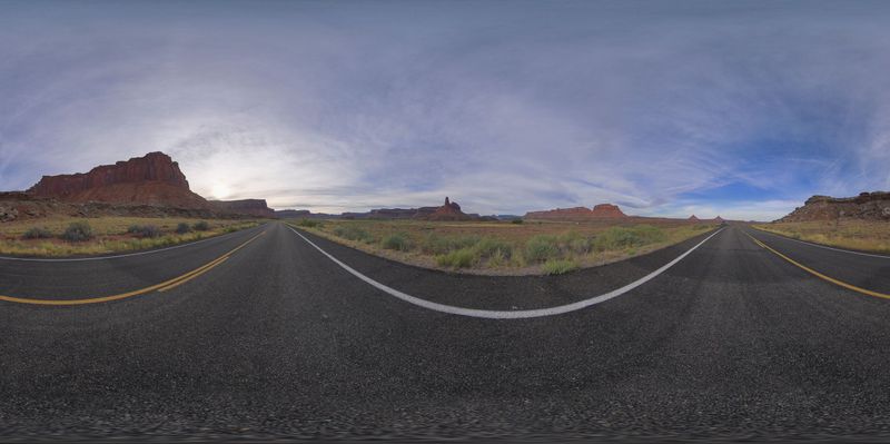 Utah Landscape: Mountain Road in the Wilderness HDRi Maps and Backplates