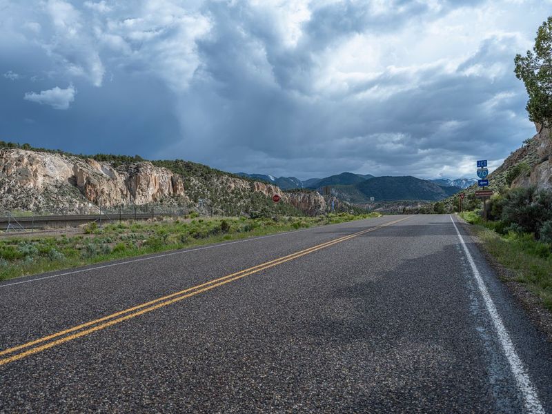 Utah Landscape: A Scenic Mountain Road HDRi Maps and Backplates