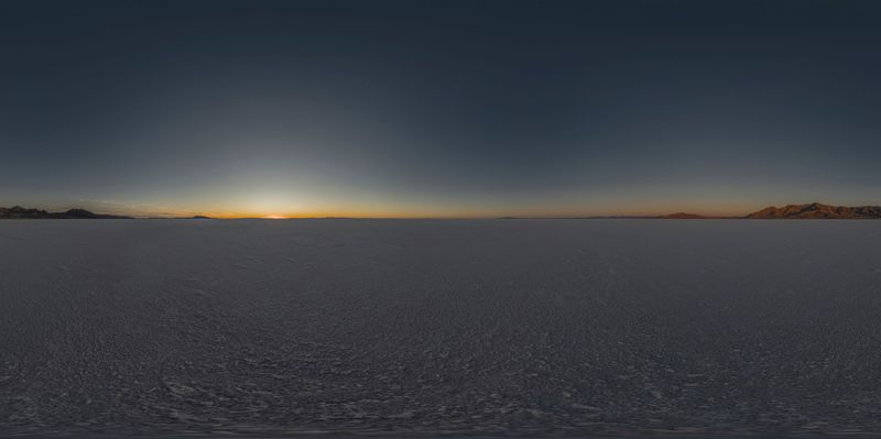 Utah Landscape: Mountains Silhouetted in a Sunset HDRi Maps and Backplates