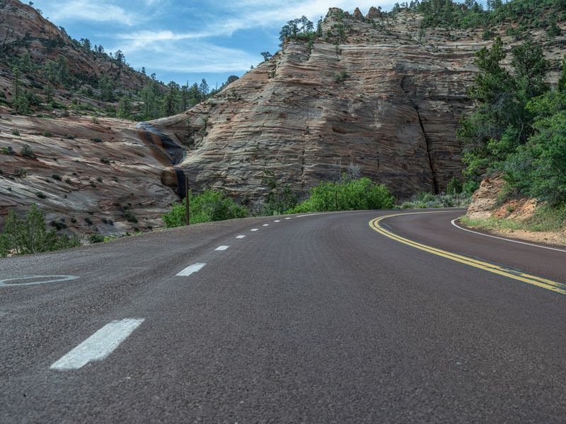 Utah Landscape: Road in the Heart of the Mountains HDRi Maps and Backplates