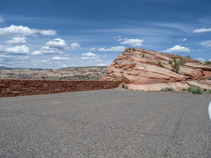 Utah Landscape: Road and Clouds HDRi Maps and Backplates