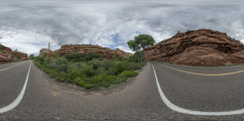 Utah Landscape: The Straight Road Ahead HDRi Maps and Backplates