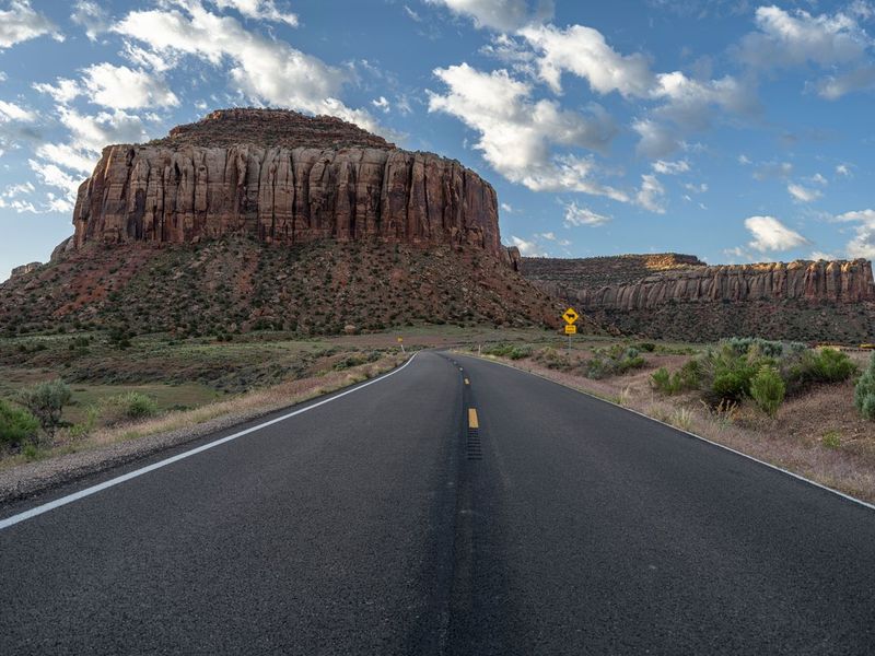 Utah Landscape: A Straight Road at Dawn HDRi Maps and Backplates