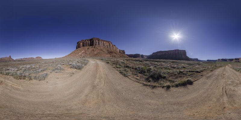 Utah's Red Rock Canyons at Sunrise HDRi Maps and Backplates