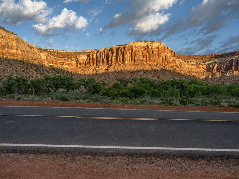 Utah Road at Dawn with Hard Shadows HDRi Maps and Backplates