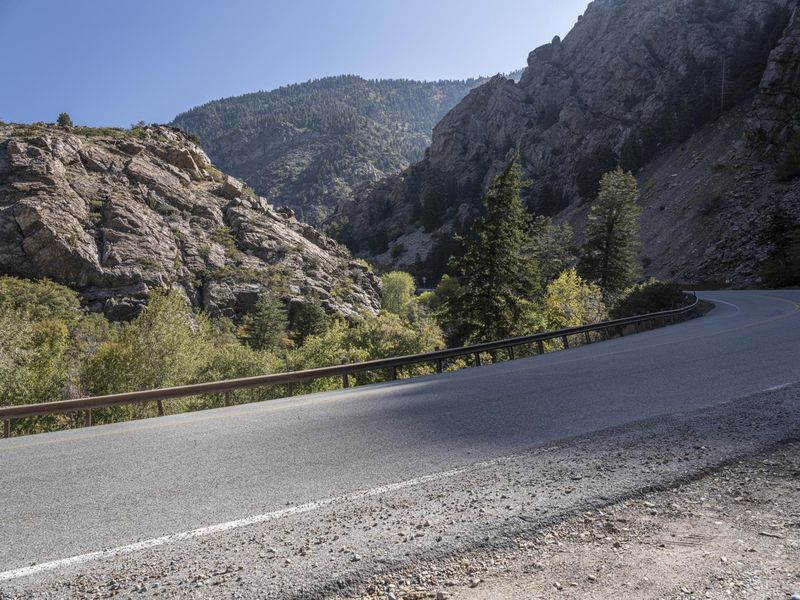 Utah Scenic Road through Mountain Highlands HDRi Maps and Backplates