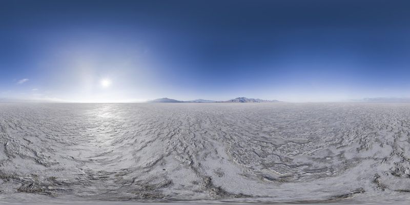 Utah Snow Covered Landscape at Dawn HDRi Maps and Backplates