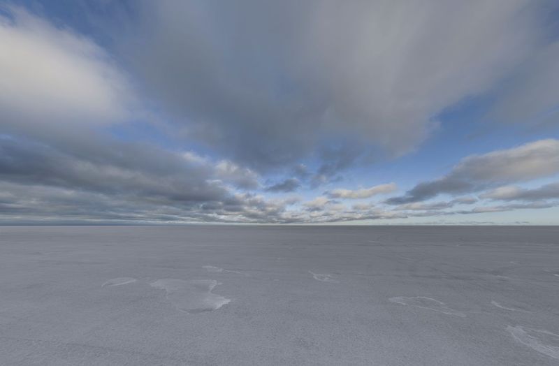The Vastness of Salt Flats Beneath a Sky Dome HDRi Maps and Backplates