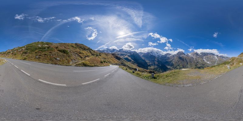 A Wide, Winding Road in Austria's Picturesque Landscape HDRi Maps and ...