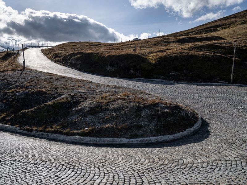 Winding Road through Austrian Landscape with Clear Sky HDRi Maps and ...