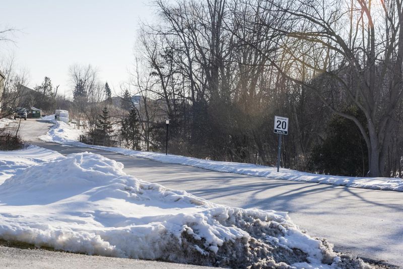 Winter Day on Ontario Snow Covered Road HDRi Maps and Backplates