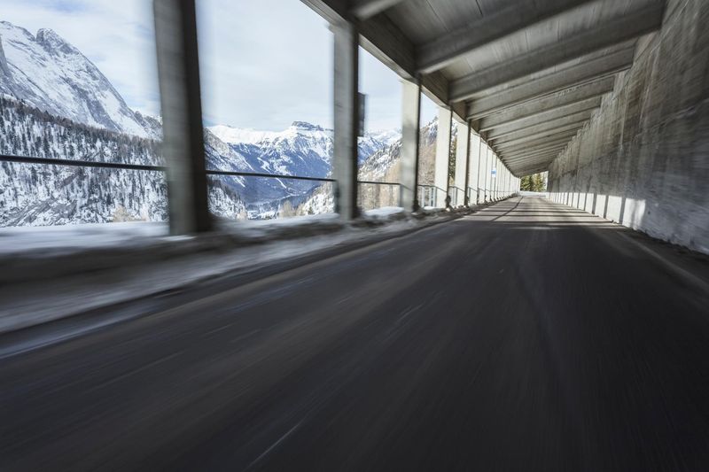 Winter Road Trip through the Alps in Germany HDRi Maps and Backplates
